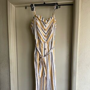 Love Tree Yellow and Black Striped Top